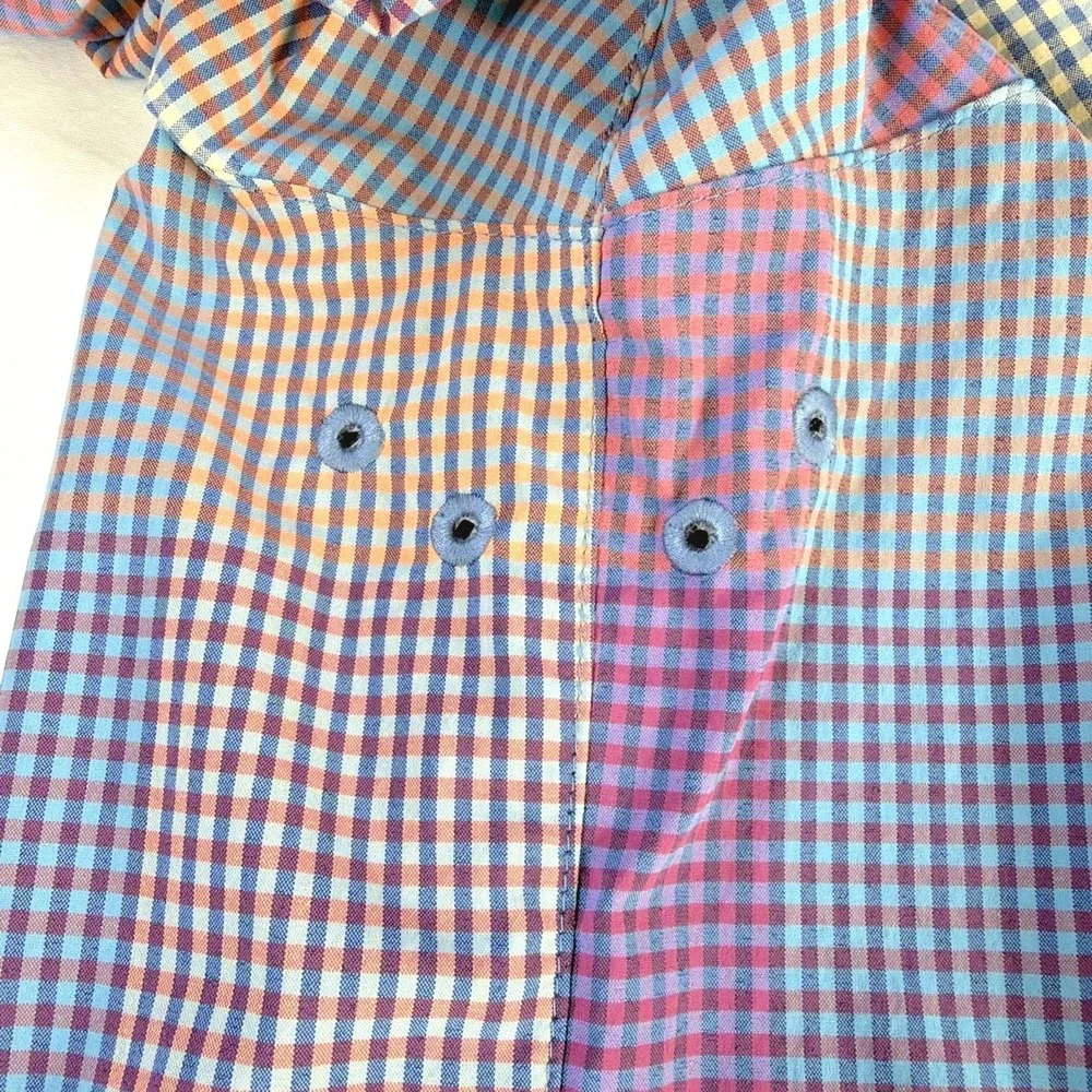 Tommy Bahama Siesta Key Paloma Check Stretch Button Up Long Sleeve Size 3XL - Picture 6 of 16